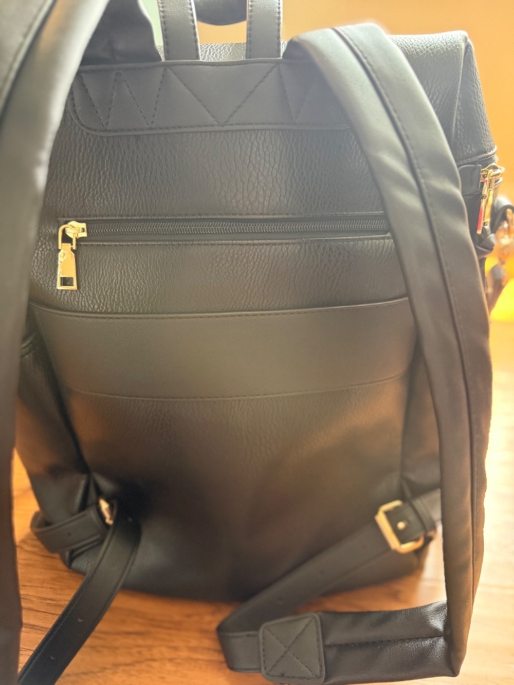 Poppy & Peonies Commuter Backpack Black - Picture 6 of 8